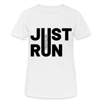 TRIATHLON just run - Women's Breathable T-Shirt - white - Front - AI Model Female 172 dark (172cm)