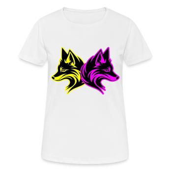 Fox Animal - Women's Breathable T-Shirt - white - Front - AI Model Female 172 dark (172cm)
