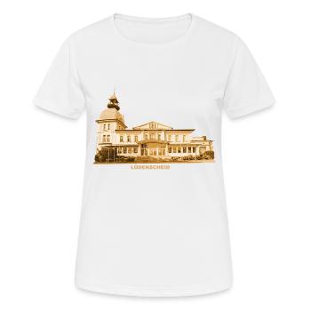 Lüdenscheid Schützenhalle Rhénanie-du-Nord-Westphalie - T-shirt respirant Femme - blanc - Devant - AI Model Female 172 dark (172cm)
