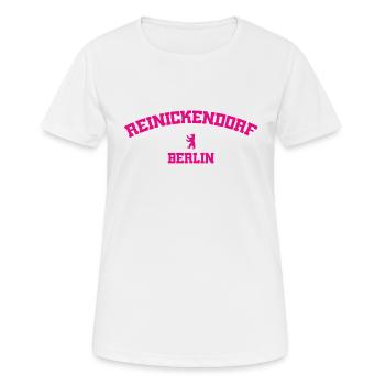 Reinickendorf - Berlin - Deutschland - Germany - Frauen T-Shirt atmungsaktiv - Weiß - Vorne - AI Model Female 172 dark (172cm)