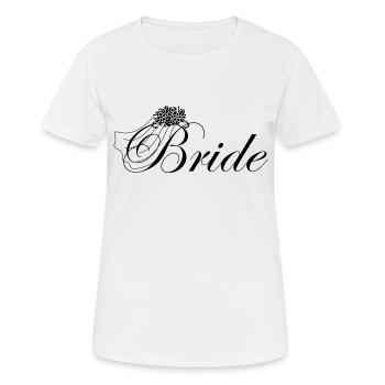 Braut - Die Braut - Frauen T-Shirt atmungsaktiv - Weiß - Vorne - AI Model Female 172 dark (172cm)
