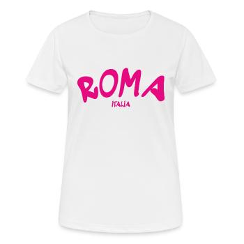 Rome - Rome - Italie - Italie - Italie - T-shirt respirant Femme - blanc - Devant - AI Model Female 172 dark (172cm)