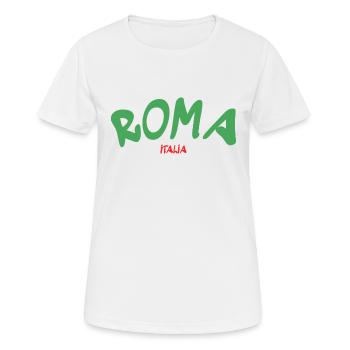 Rome - Rome - Italie - Italie - Italie - T-shirt respirant Femme - blanc - Devant - AI Model Female 172 dark (172cm)