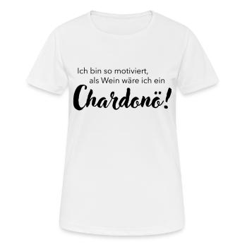 Je suis un Chardonö - T-shirt respirant Femme - blanc - Devant - AI Model Female 172 dark (172cm)