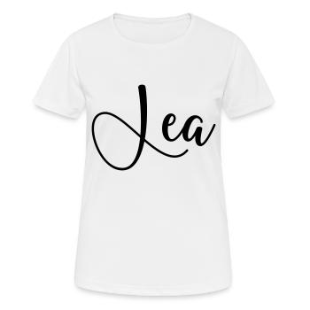 name lea - Frauen T-Shirt atmungsaktiv - Weiß - Vorne - AI Model Female 172 dark (172cm)