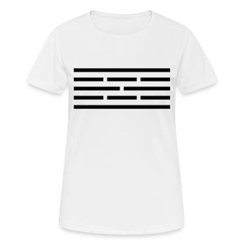 Symbol "Radiation Protection" - Women's Breathable T-Shirt - white - Front - AI Model Female 172 dark (172cm)