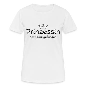 prinzessin - Frauen T-Shirt atmungsaktiv - Weiß - Vorne - AI Model Female 172 dark (172cm)