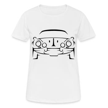 Heritage Rallye Francais - T-shirt respirant Femme - blanc - Devant - AI Model Female 172 dark (172cm)