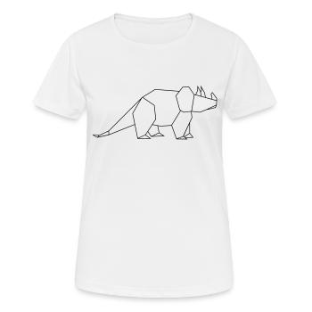tricertops outline - Frauen T-Shirt atmungsaktiv - Weiß - Vorne - AI Model Female 172 dark (172cm)