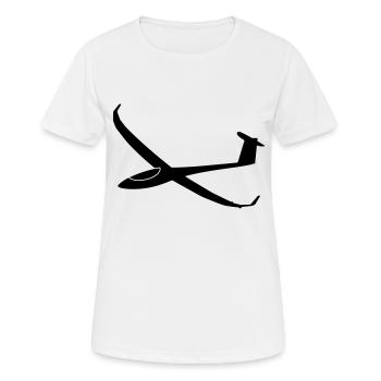 js3 segelflugzeug - Frauen T-Shirt atmungsaktiv - Weiß - Vorne - AI Model Female 172 dark (172cm)