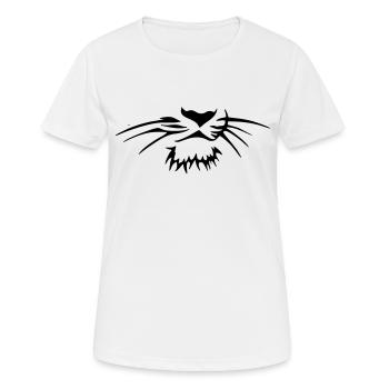tiger - Frauen T-Shirt atmungsaktiv - Weiß - Vorne - AI Model Female 172 dark (172cm)
