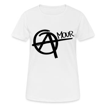 Anarchy - Amour - Women's Breathable T-Shirt - white - Front - AI Model Female 172 dark (172cm)