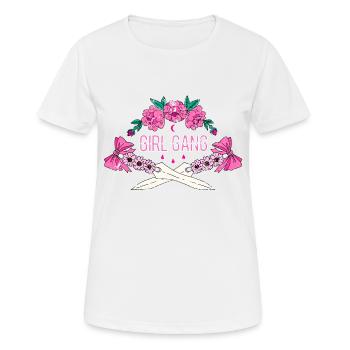 Fille Gang Hen Partie JGA Cadeau - T-shirt respirant Femme - blanc - Devant - AI Model Female 172 dark (172cm)