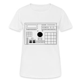 Music Producer - Women's Breathable T-Shirt - white - Front - AI Model Female 172 dark (172cm)