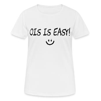 Ois is easy! Bavarian saying - Women's Breathable T-Shirt - white - Front - AI Model Female 172 dark (172cm)