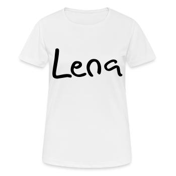 lena - T-shirt respirant Femme - blanc - Devant - AI Model Female 172 dark (172cm)
