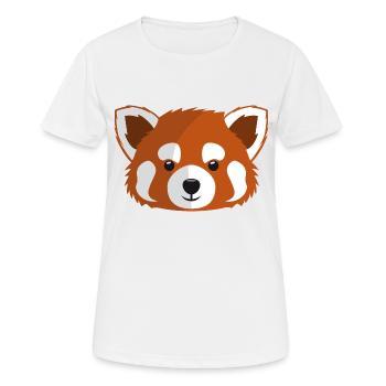 red panda / little panda - Women's Breathable T-Shirt - white - Front - AI Model Female 172 dark (172cm)