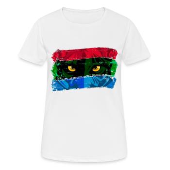 Cat's eyes - Women's Breathable T-Shirt - white - Front - AI Model Female 172 dark (172cm)