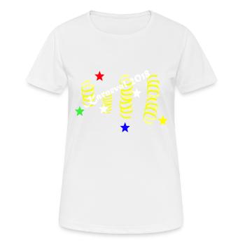 Carnaval 2018 2 - T-shirt respirant Femme - blanc - Devant - AI Model Female 172 dark (172cm)
