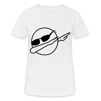Dab Emoji - Frauen T-Shirt atmungsaktiv - Weiß - Vorne - AI Model Female 172 dark (172cm)