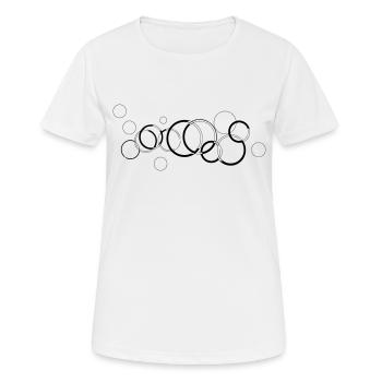 cercle - T-shirt respirant Femme - blanc - Devant - AI Model Female 172 dark (172cm)