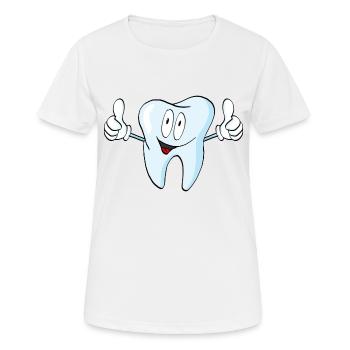 dent - T-shirt respirant Femme - blanc - Devant - AI Model Female 172 dark (172cm)