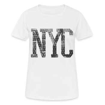 NYC - Women's Breathable T-Shirt - white - Front - AI Model Female 172 dark (172cm)