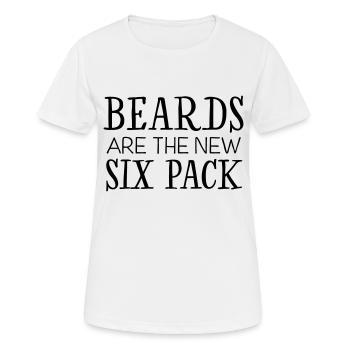 Beards Are The New Six Pack - T-shirt respirant Femme - blanc - Devant - AI Model Female 172 dark (172cm)