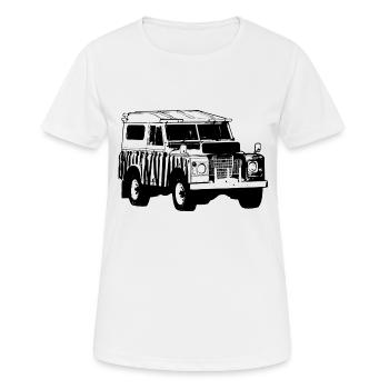 Wildlife Ranger Jeep - Safari Adventures - Frauen T-Shirt atmungsaktiv - Weiß - Vorne - AI Model Female 172 dark (172cm)