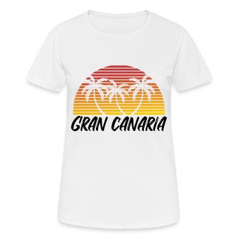 Gran Canaria - T-shirt respirant Femme - blanc - Devant - AI Model Female 172 dark (172cm)