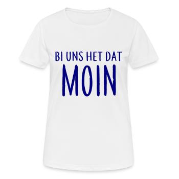Bi us het dat MOIN - Mer du Nord Côte Baltique Nord - T-shirt respirant Femme - blanc - Devant - AI Model Female 172 dark (172cm)