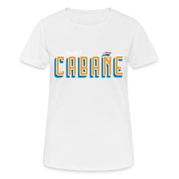 Bain de puissance Labane pour tous - T-shirt respirant Femme - blanc - Devant - AI Model Female 172 dark (172cm)
