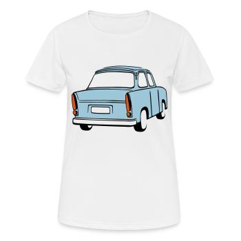 Trabi  bleu ciel - T-shirt respirant Femme - blanc - Devant - AI Model Female 172 dark (172cm)