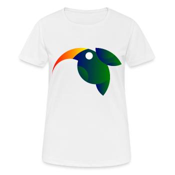 Kolibri im goldenen Schnitt - Frauen T-Shirt atmungsaktiv - Weiß - Vorne - AI Model Female 172 dark (172cm)
