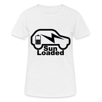 e-auto, e-mobilität,elektro-auto, zoe, EV-driver, - Frauen T-Shirt atmungsaktiv - Weiß - Vorne - AI Model Female 172 dark (172cm)