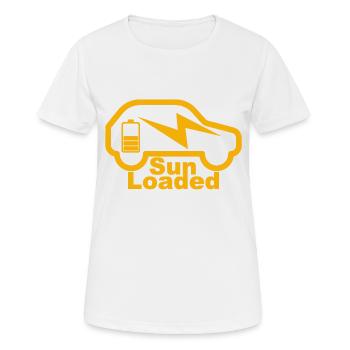e-auto, e-mobilität,elektro-auto, zoe, EV-driver, - Frauen T-Shirt atmungsaktiv - Weiß - Vorne - AI Model Female 172 dark (172cm)