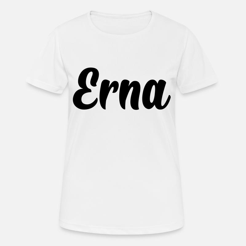 Erna - Frauen T-Shirt atmungsaktiv - Weiß