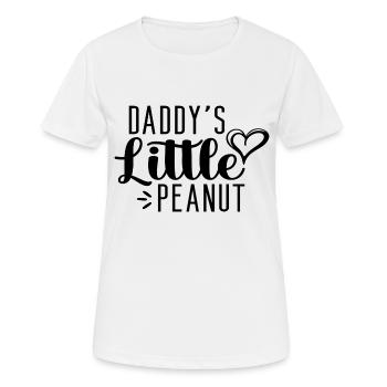 La petite cacahuète de papa - T-shirt respirant Femme - blanc - Devant - AI Model Female 172 dark (172cm)