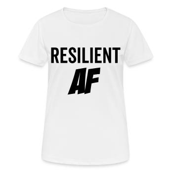 FA résilient - T-shirt respirant Femme - blanc - Devant - AI Model Female 172 dark (172cm)