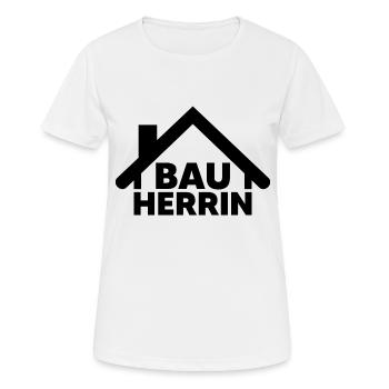 Bauherrin Hausbau Eigenheim Baustelle Haus Frauen - Frauen T-Shirt atmungsaktiv - Weiß - Vorne - AI Model Female 172 dark (172cm)