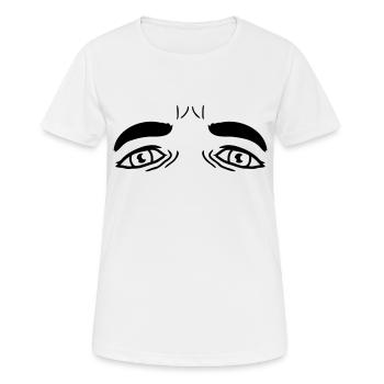 Conception de Crying Sad Eyes - T-shirt respirant Femme - blanc - Devant - AI Model Female 172 dark (172cm)