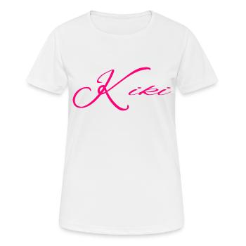 prénom Kiki - T-shirt respirant Femme - blanc - Devant - AI Model Female 172 dark (172cm)