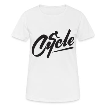 Cycling - Women's Breathable T-Shirt - white - Front - AI Model Female 172 dark (172cm)