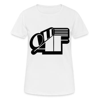 old AF Text Logo - Frauen T-Shirt atmungsaktiv - Weiß - Vorne - AI Model Female 172 dark (172cm)
