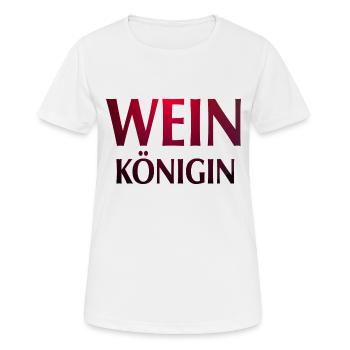Wein Königin rot - Frauen T-Shirt atmungsaktiv - Weiß - Vorne - AI Model Female 172 dark (172cm)