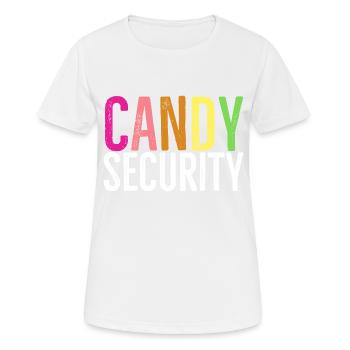 Süßigkeiten Sicherheit - Frauen T-Shirt atmungsaktiv - Weiß - Vorne - AI Model Female 172 dark (172cm)