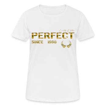 Perfect since 1990 - Women's Breathable T-Shirt - white - Front - AI Model Female 172 dark (172cm)