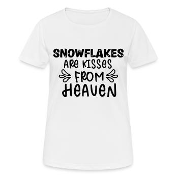 Snowflakes are kisses from Heaven - Women's Breathable T-Shirt - white - Front - AI Model Female 172 dark (172cm)