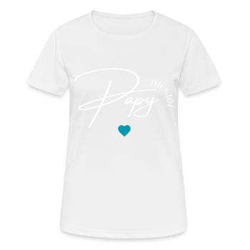 Bientôt papy - T-shirt respirant Femme - blanc - Devant - AI Model Female 172 dark (172cm)