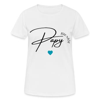 Bientôt papy - T-shirt respirant Femme - blanc - Devant - AI Model Female 172 dark (172cm)